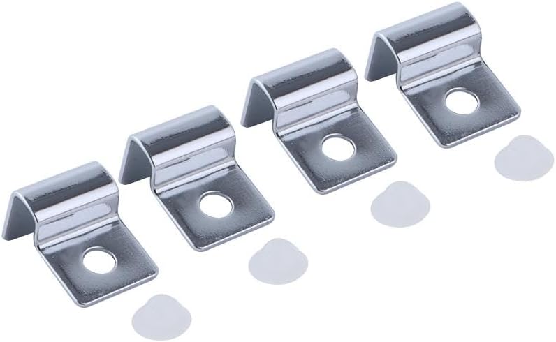 Kopida 4Pcs Household Fish Tank Brackets Glass Lid Clips Aquarium Cover Holders Silver Stainless Steel Aquariums Lid Support Aquarium Accessories - Image 1